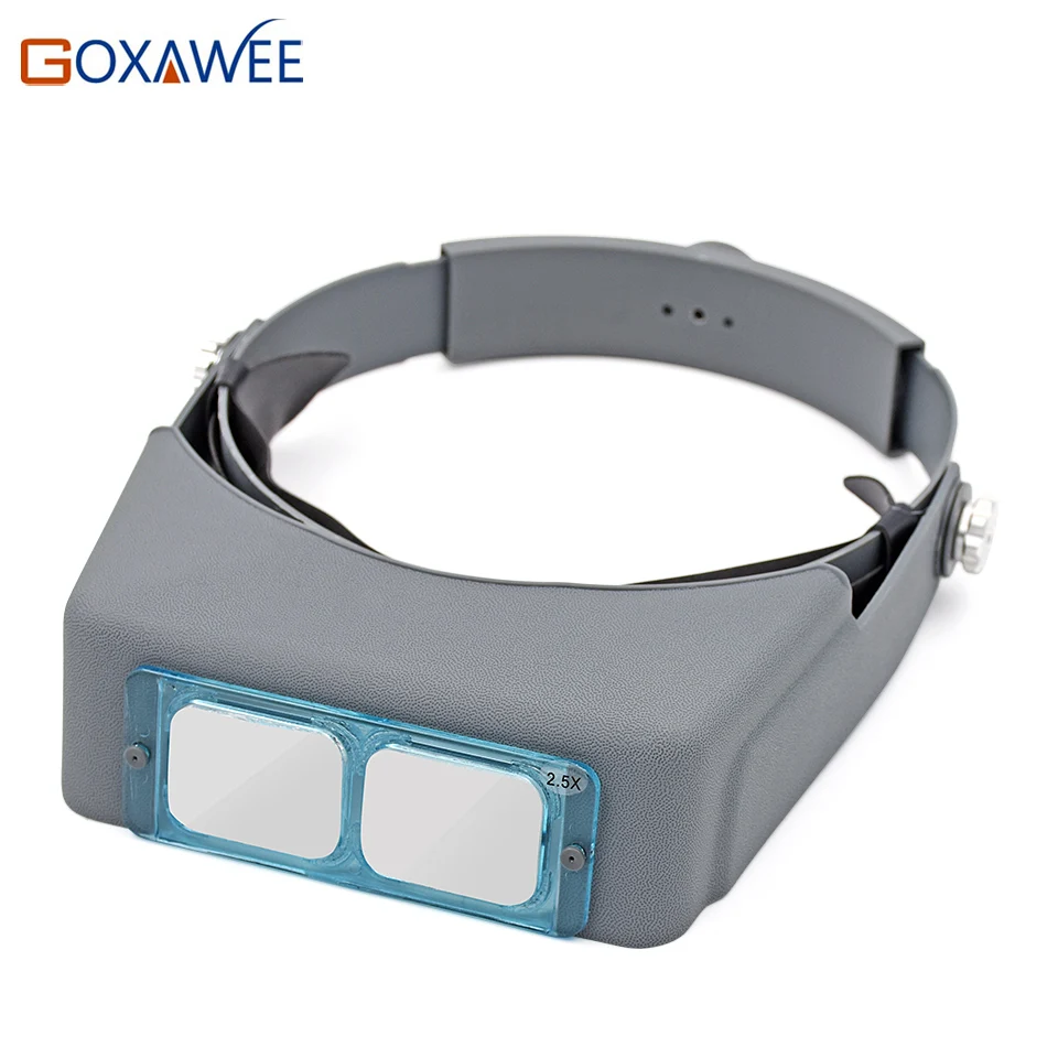 GOXAEEE Ювелирная Лупа 2.5X Eye ручки Луп Free Head strap Wear Magnifier watchmaker инструмент для ремонта