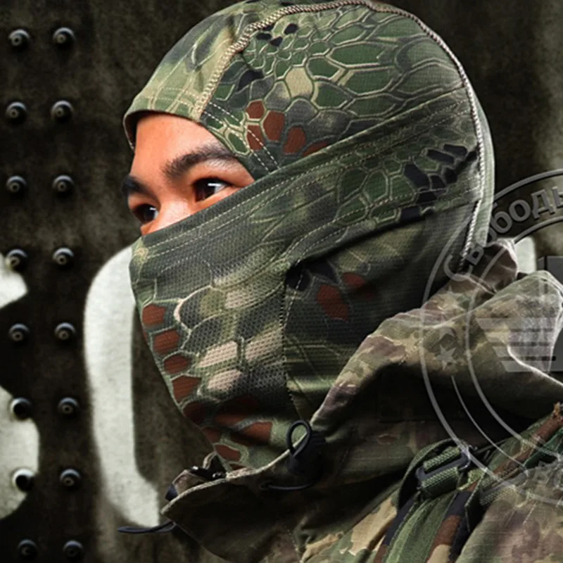 Новая уличная камуфляжная тактическая Балаклава, маски, военный Пейнтбол, полное лицо, страйкбол, мотоцикл, катание на лыжах, Пешие прогулки, Велоспорт, Рождество#921