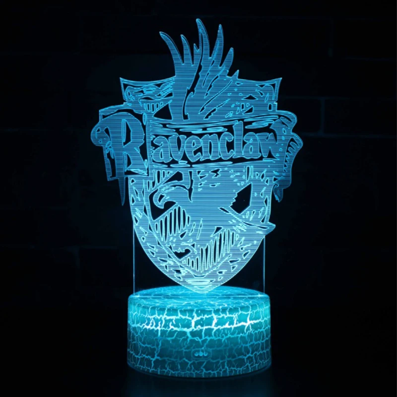 Волшебная школа mark 3D лампу игра светодиодный Ночной светильник 7 цветов изменить