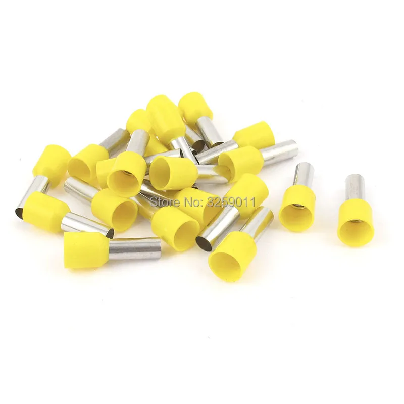 

500PCS E10-12 Electrical Crimp Terminal Block Wire Connector Cable Cord End Ferrule tubular Pre-Insulating E10-12 AWG 7 10.0mm