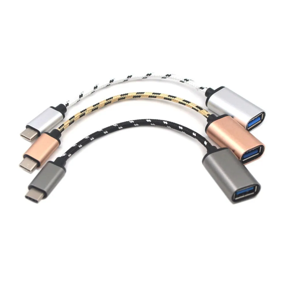 Type-C OTG Кабель-адаптер USB 2,0 type C штекер USB 2,0 A Женский OTG кабель для передачи данных Адаптер Для Sansumg LG sony htc Xiaomi Andriod