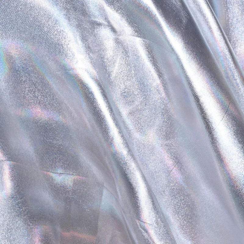 Lychee Женская Блестящая юбка с мокром эффектом искусственная кожа расклешенная