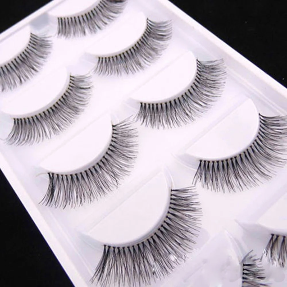 5 пар натуральные длинные накладные ресницы для наращивания|eye lashes extension|eyelash