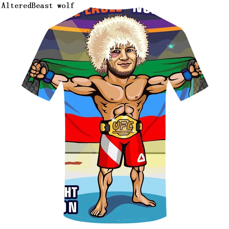 2019 Мужская футболка с 3D-принтом Conor Mcgregor брендовая забавная принтом мужские топы
