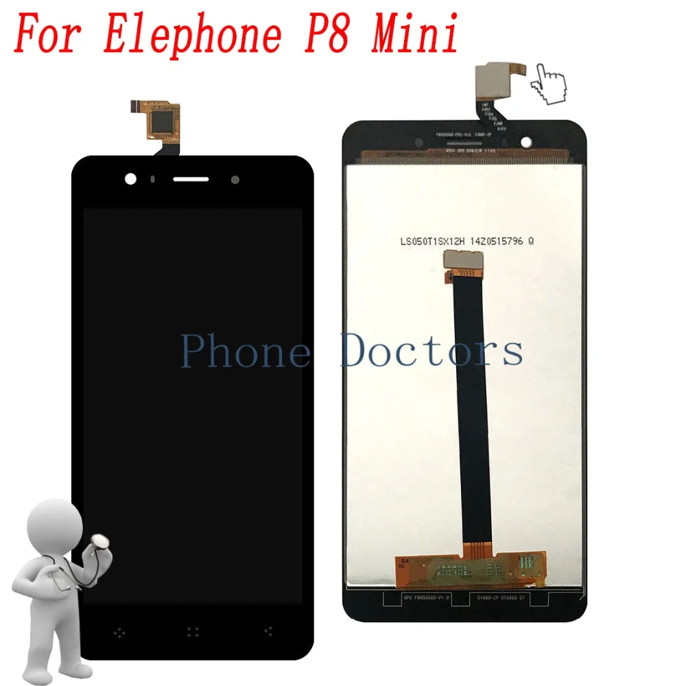 5 0 ''сенсорный экран дигитайзер стекло + ЖК дисплей в сборе для Elephone P8 mini