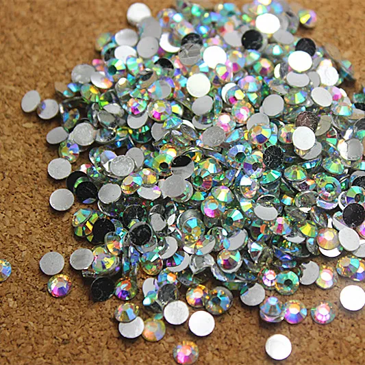 4 мм SS16 2000 шт./упак. не горячая фиксация смолы прозрачный AB камень для