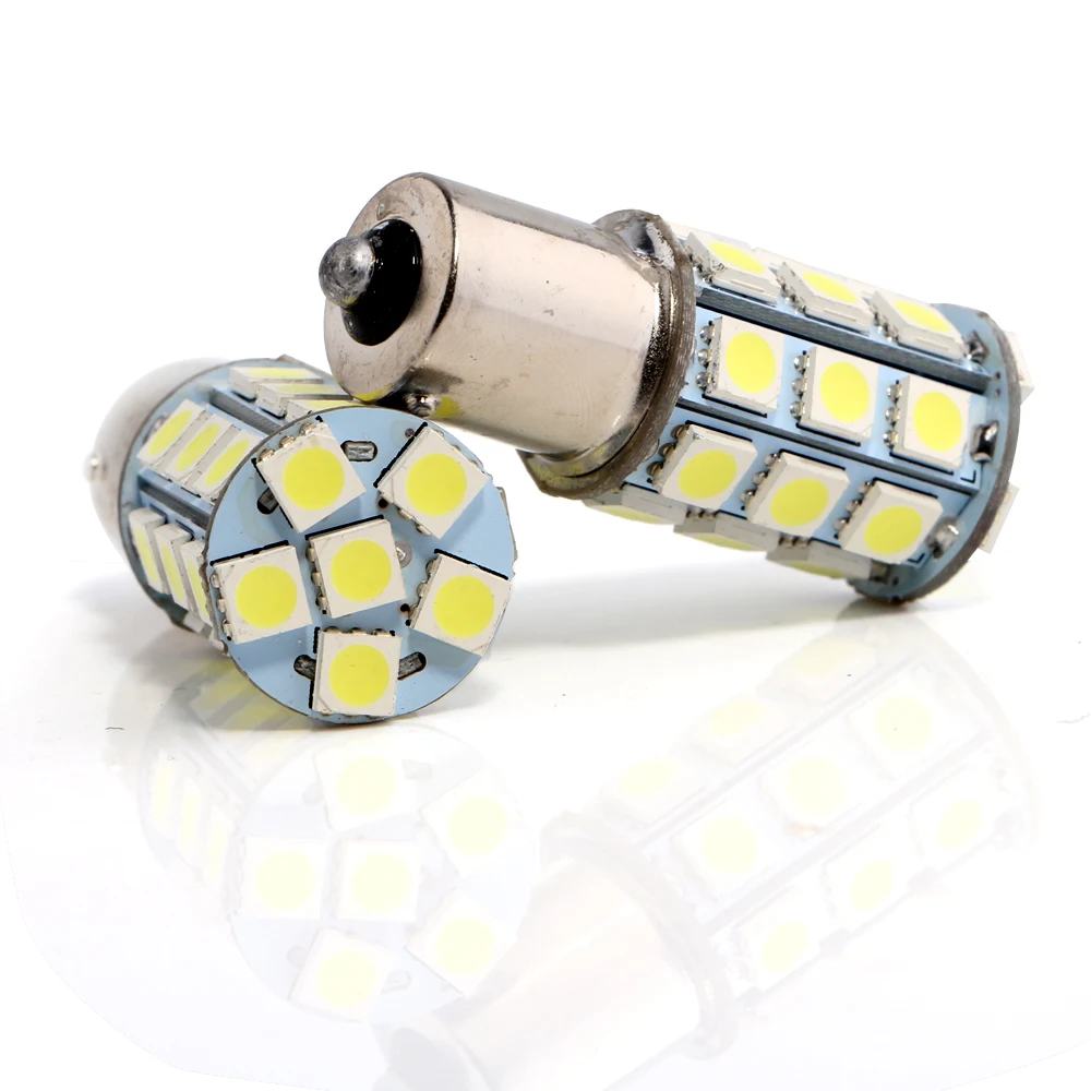 YM E Bright 20 шт. S25 1156 BA15S 5050 27 SMD 12 В Автомобильная Поворотная лампа задний фонарь