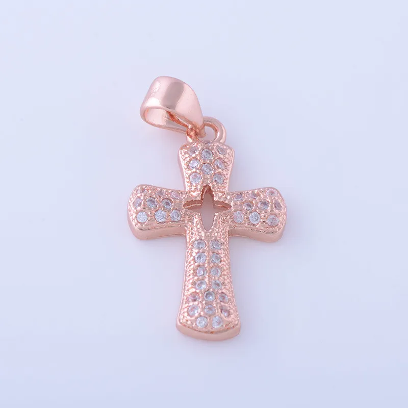 Микро проложить с кубическим цирконием класса ААА полые цветок подвеска в форме