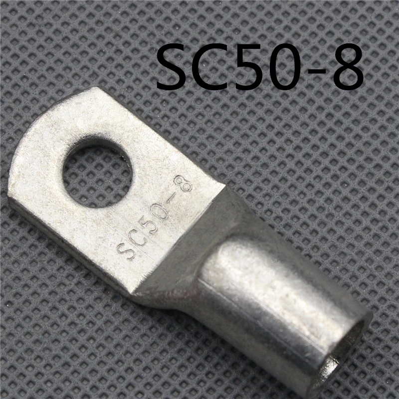 1 шт. SC(JGK)50-8 наконечники для кабеля из луженой меди обжимной тип электрические