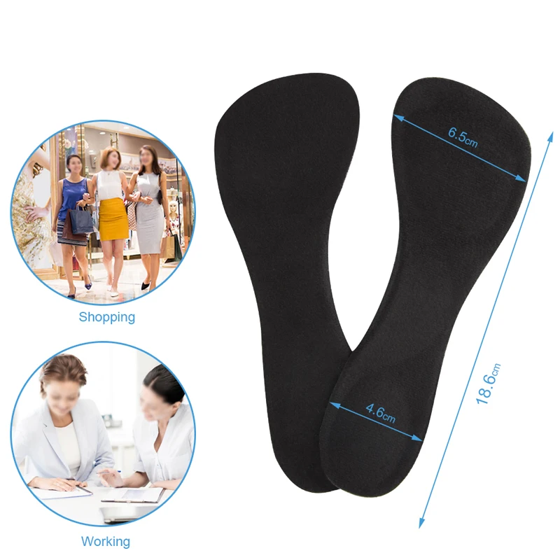 

Soumit 3/4 Length Invisible Silicone Gel Orthopedic Insoles for Women High Heels Arch Support Insert Shoes Pad Palmilha Insole