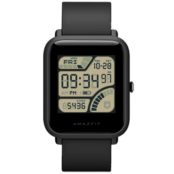 Black Huami AMAZFIT A1608 Bip Смарт-часы международная версия gps ГЛОНАСС Смарт-часы с монитором сердечного ритма/сна IP68 - Цвет: Black