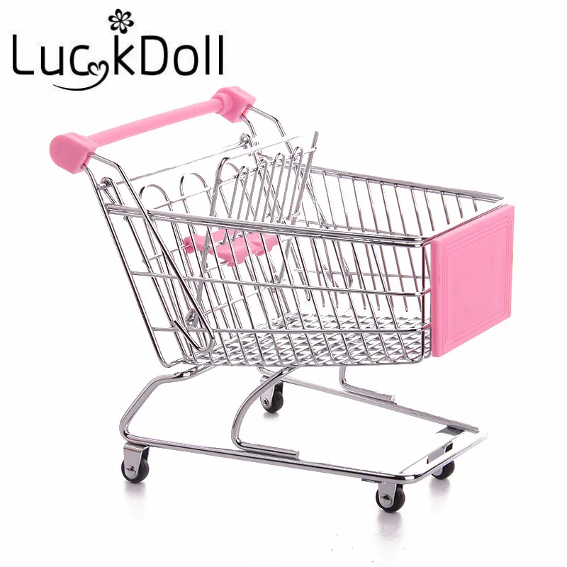 LUCKDOLL Metal Shopping Cart for 14.5 inch American Doll Wellie Wishers AccessoriesGirls Toys Generation Birthday Gift | Игрушки и хобби