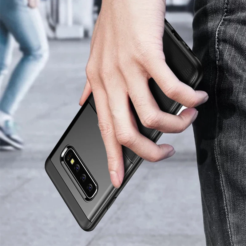 KSELF Ultra Thin Case For Samsung Galaxy S10 lite S10e S9 Note9 Anti-Slip Hybrid Shockproof Cover | Мобильные телефоны и