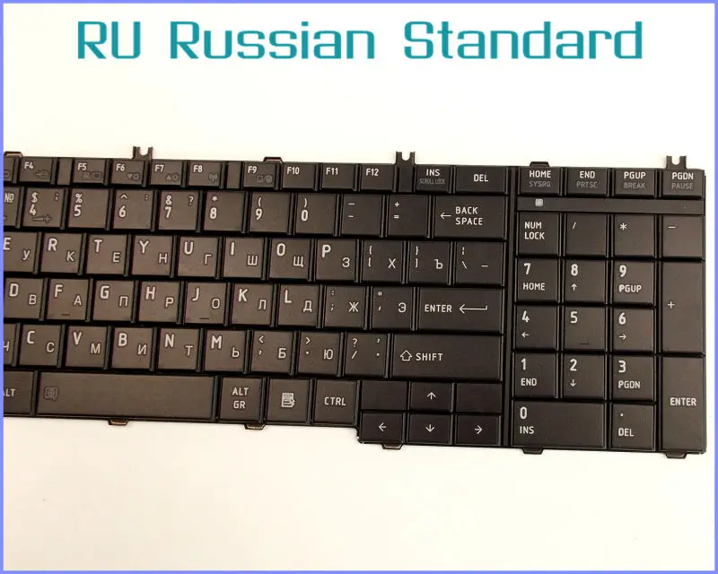 Русская версия RU Клавиатура для ноутбука Toshiba Satellite C675 C675D S7200 L775D S7223 L775DS7223