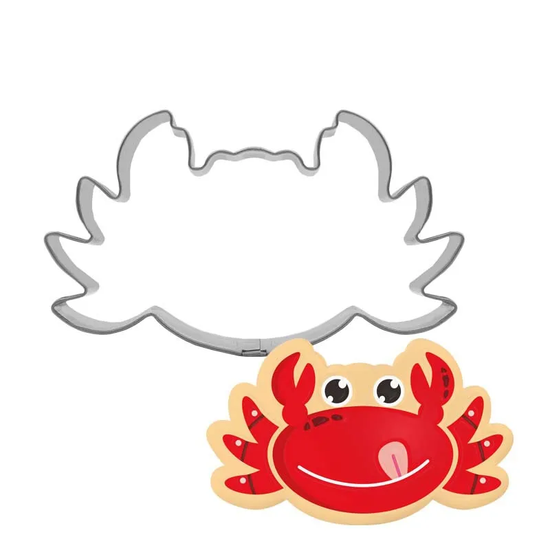 1pc Cartoon Crab Cookie Cutter Fondant Cake Decor Tools Cupcake Biscuit Pastry Shop Mould Kitchen Bakery | Дом и сад