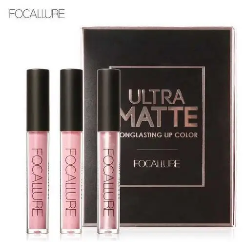 Новый FOCALLURE 3 шт./компл. блеск для губ длительный Макияж водостойкий оттеночный