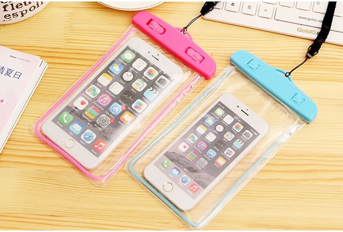 Водонепроницаемый плавательный мобильный телефон чехлы чехол для сенсорного