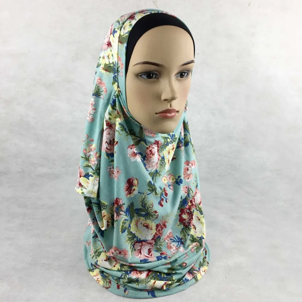 (12 шт./лот) 2017 новое поступление цветочный принт двойная петля 2 комбинации Джерси