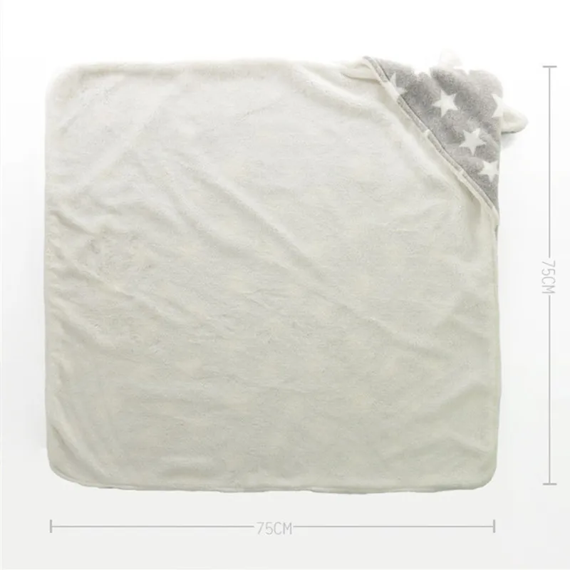 Коралловый бархатный детский спальный мешок 75x75 см Пеленальный конверт для