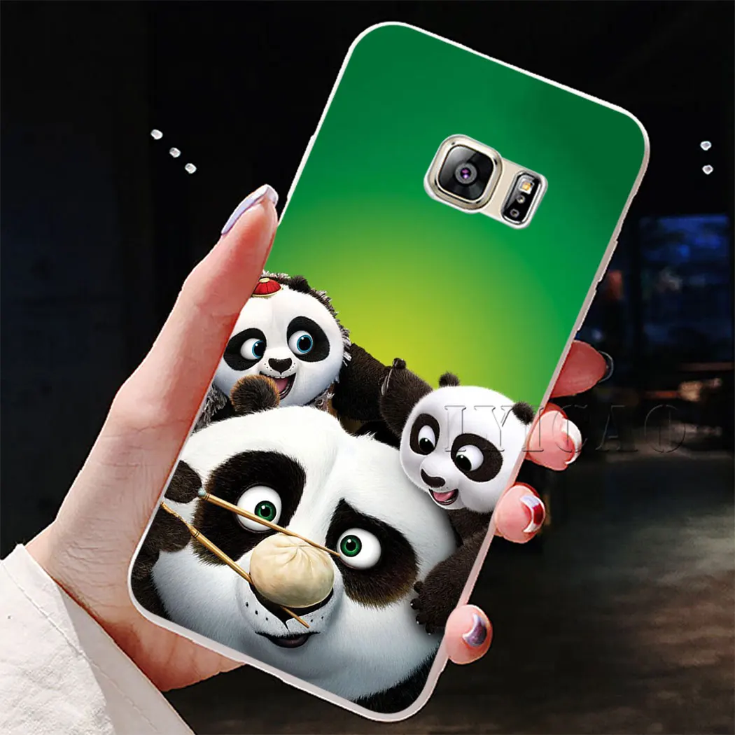 IYICAO kungfu panda жесткий чехол для Samsung Galaxy S10e S10 S9 S8 Plus S6 S7 Edge Note 9 8|Чехлы-накладки| |