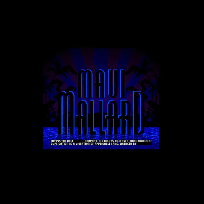 

16-битная большая серая игровая карта «Дональд в Maui Mallard» для игроков NTSC, Прямая поставка
