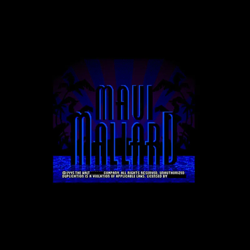 16 битная большая серая игровая карта Дональд в Maui Mallard для игроков NTSC Прямая