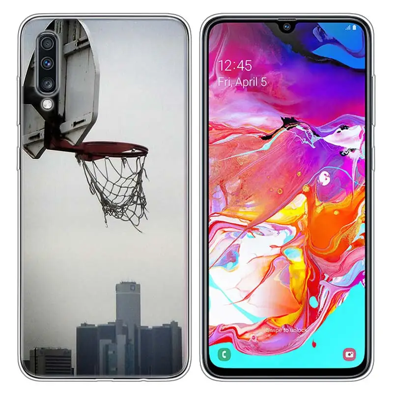 Прозрачный мягкий силиконовый чехол для телефона I Love Basketball для samsung Galaxy A10 A30 A40 A50 A70 - Цвет: Style 06