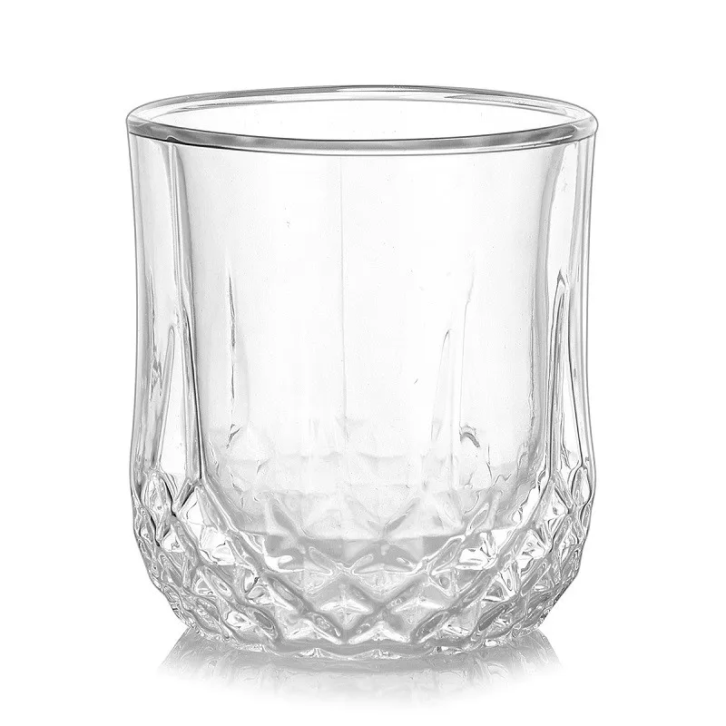 

New Double Layer Glass Whiskey Cup Crystal Glasses Wine Tea Coffee Champagne Beer Glass Cup Bar Accessories