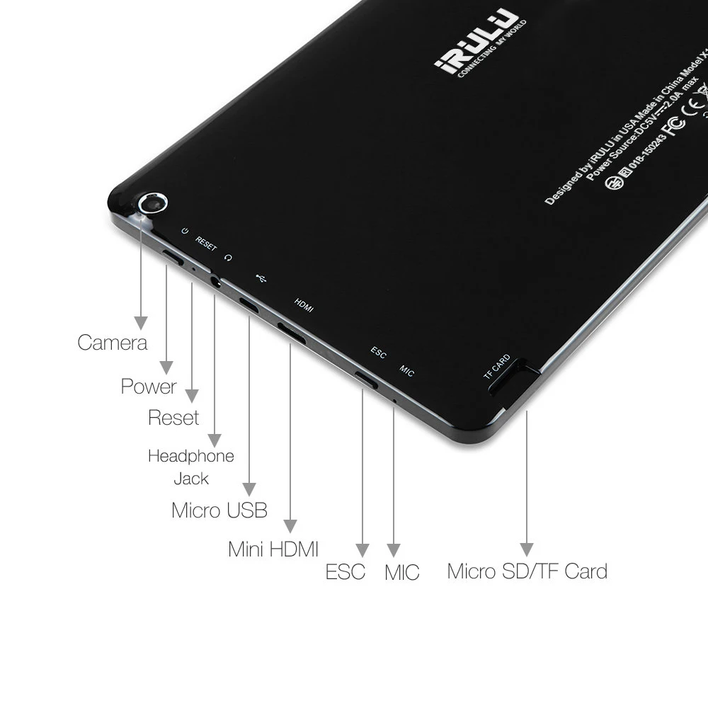 IRulu expro 2 плюс планшет (X2 плюс) 10.1 Android 5.1 1 ГБ 16 Tablet pcocta Core 1.8 ГГц 1024*600 Дисплей Две
