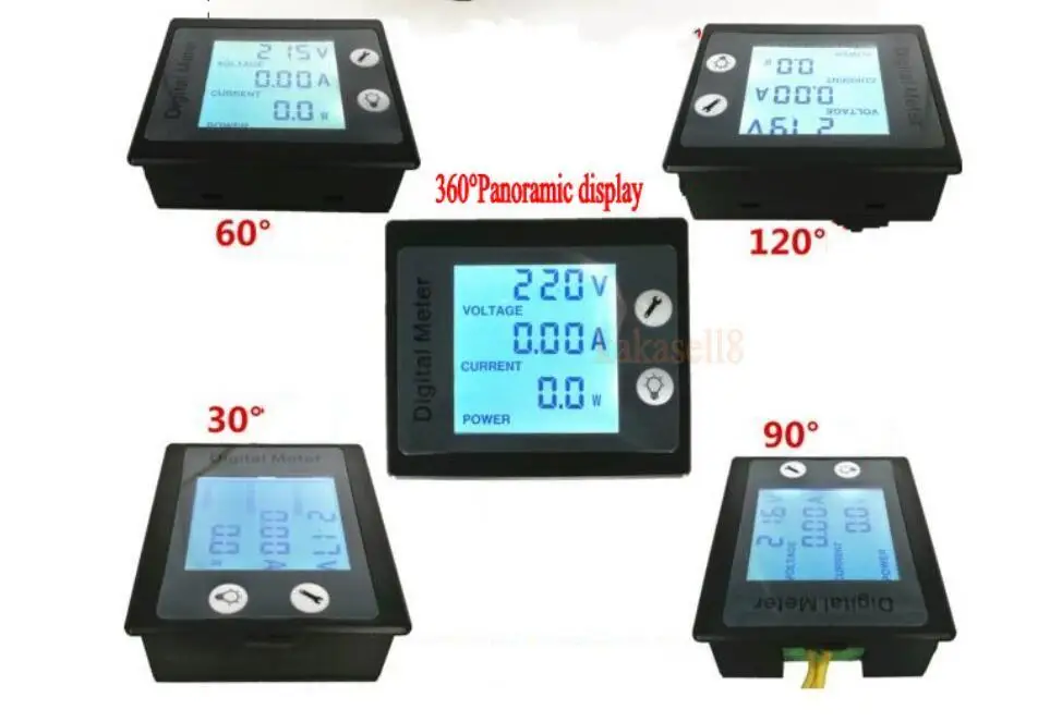 Цифровой вольтметр амперметр с ЖК дисплеем 80 260 в перем. Тока 10 А Вт|power meter|watt power metervoltage watt meter |