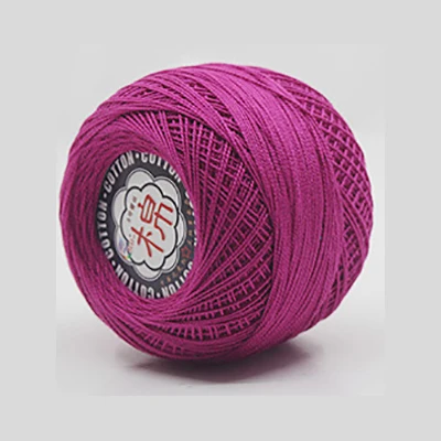 14 Розничная 50 г/шар 8# 2ply DIY цветная тонкая кружевная пряжа для вязания крючком пряжа хлопок пряжа для ручного вязания нить швейная машина линия JK468 - Цвет: 14