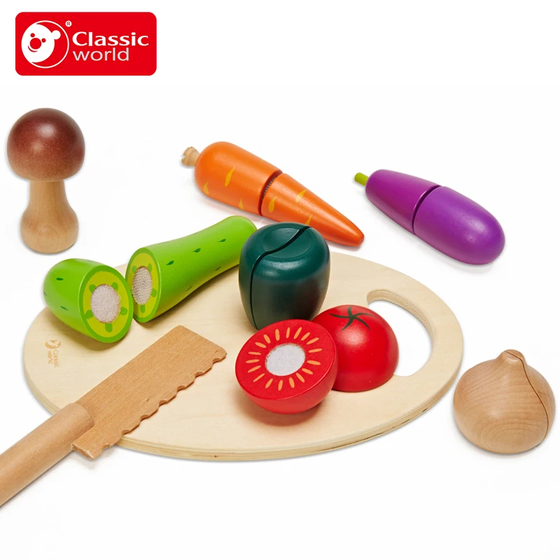 Классический мир детская кухня для приготовления пищи резки фруктов и овощей