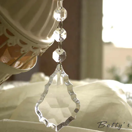 5 шт./Лот высококачественные прозрачные бусины-занавески из кленового листа 50 см |