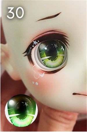 30 Новинка, 1 пара 10/12/14/16/18/20 мм BJD глаза для SD BJD кукольные глаза игрушки Аксессуары для куклы «сделай сам», детская игрушка - Цвет: 30