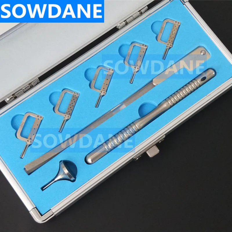 1 set Hand Use Стоматологическая ортодонтика межпроксимальная эмаль редукция ручного использования инструменты стоматолога материалы суппорт измерительная линейка - Цвет: 1 set Hand Use