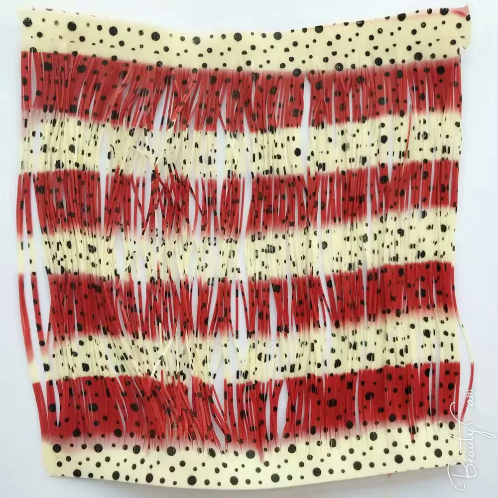 

Fishing Lure Silicone Skirt Layers,Silicone Skirt Material for Tackle Craft, DIY Spinner, Rubber Jigs, Buzzbait---266