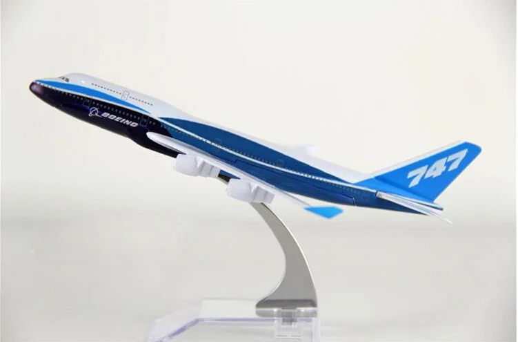Хит продаж модель самолета Boeing 747 16 см из сплава для детей игрушки Рождественский