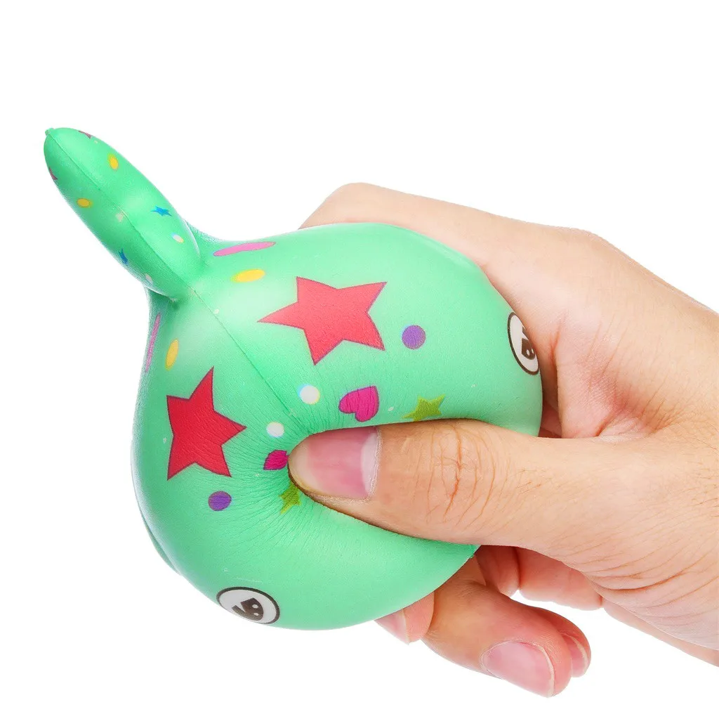 Сжимаемая мягкая игрушка-давилка Kawaii очаровательная игрушка Нарвал медленно поднимающийся крем ароматизированные игрушки для снятия стресса подарки забавный подарок Z0328