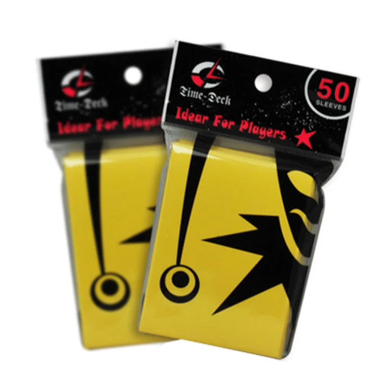 1 pack yellow Трехмерная скраб карты рукава 50 шт. красочные толще карт Protecter для Magic Yugioh Покемон Настольная игра карты - Цвет: 1 pack yellow