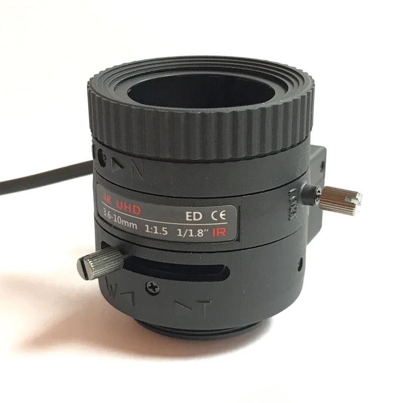 F1.5 4K варифокальная 3 6 10 мм 1/1.8 &quotDC Авто IRIS cctv камера объектив для камеры