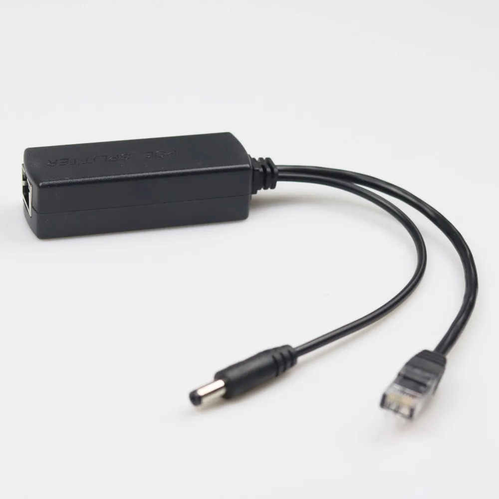 GZGMET IEEE802.3AF Стандартный 12 В 2 А выход 10/100 м PoE сплиттер Lan разъем питания Ethernet для ip
