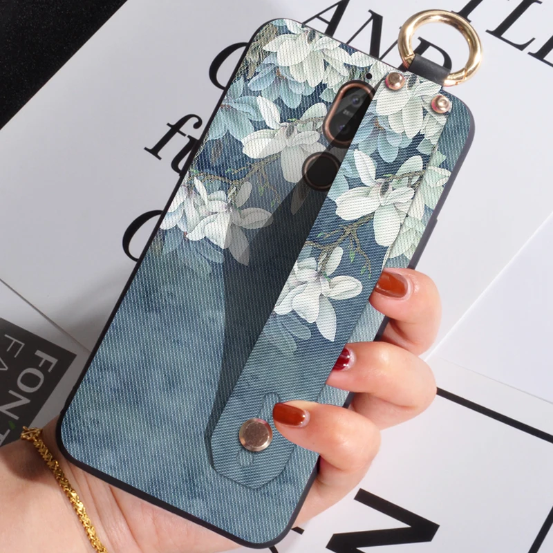 3D Flower Silicone Case For Nokia 8 Sirocco X5 X6 X7 X71 9 6 2018 Wrist Strap Girl Cover 7 5.1 6.1 8.1 Plus | Мобильные телефоны и