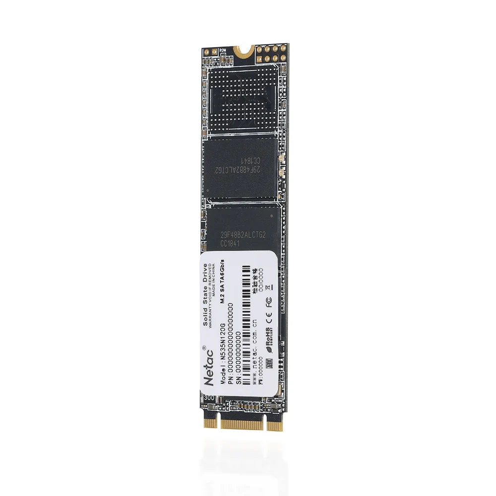 Твердотельный накопитель Netac N535N SSD M.2 2280 SSD SATAIII 6 ГБ/сек. 120GB 240GB PCIe Gen3 3D MLC/TLC NAND