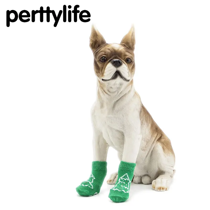 PERTTYLIFE внутри помещения зеленая Рождественская елка домашние носки для собак