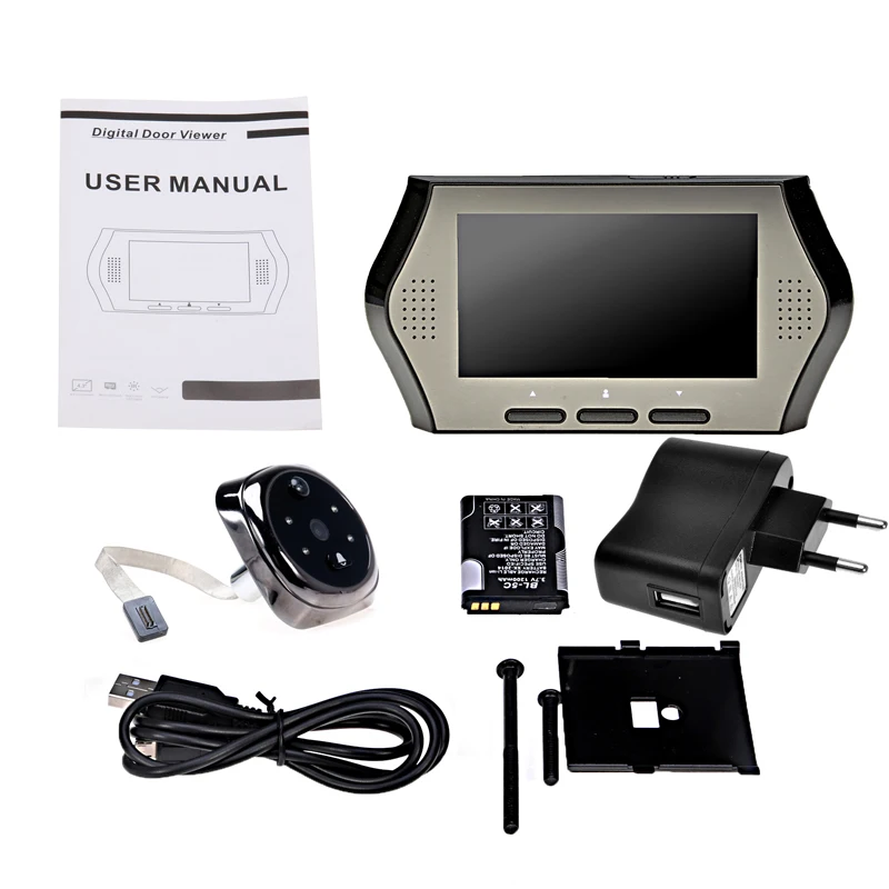 4.3 &quotЭкран Глазок дверь просмотра Камера DVR ИК Детектор Движения Главная