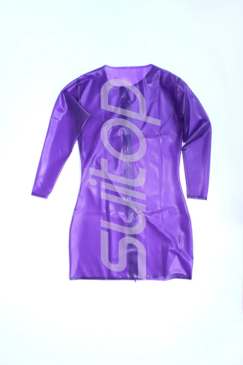 Женские резиновые платья с прозрачными вставками фиолетовый цвет | Тематическая