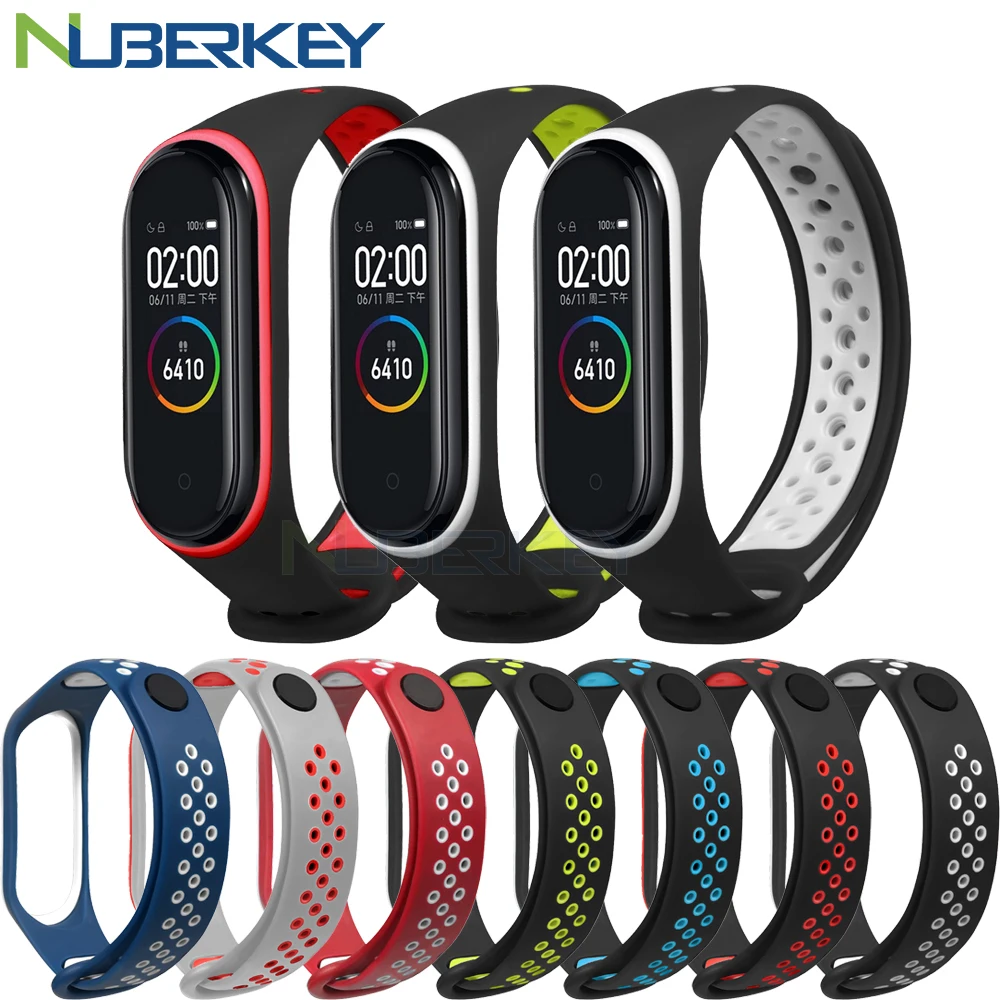 Спортивный Браслет mi Band 4, ремешок на запястье для Xiaomi mi band 3, спортивный силиконовый браслет для Xiaomi mi band 4 Band 3, смарт-браслет