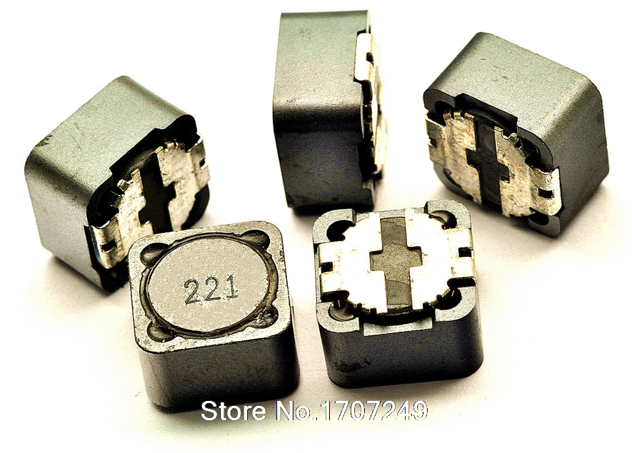 Free Shipping 100pcs/lot 12*12*7 220UH Power shielding inductance SMT SMD Patch Shielding Power Inductors M77 (Marking: 221)