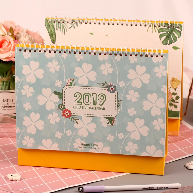2019 кавайный календарь настольный Органайзер планировочный график Канцтовары 25