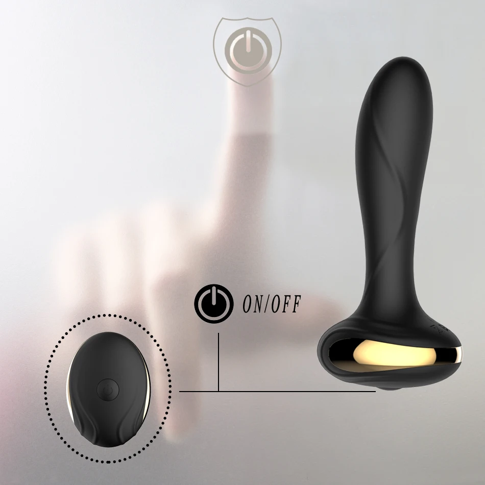 Анальные секс игрушки с 10 частотными массажами простаты силиконовая